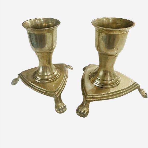 Bombay Company Solid Brass Candle Holders - Picture 1 of 6